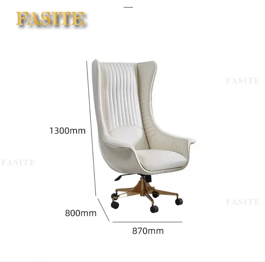 Yenstone Modern Luxury Comfort Lifted Chair Office Office Desk and Chair Giorgetti Light Luxury Computer Desk Boss Manager Chair