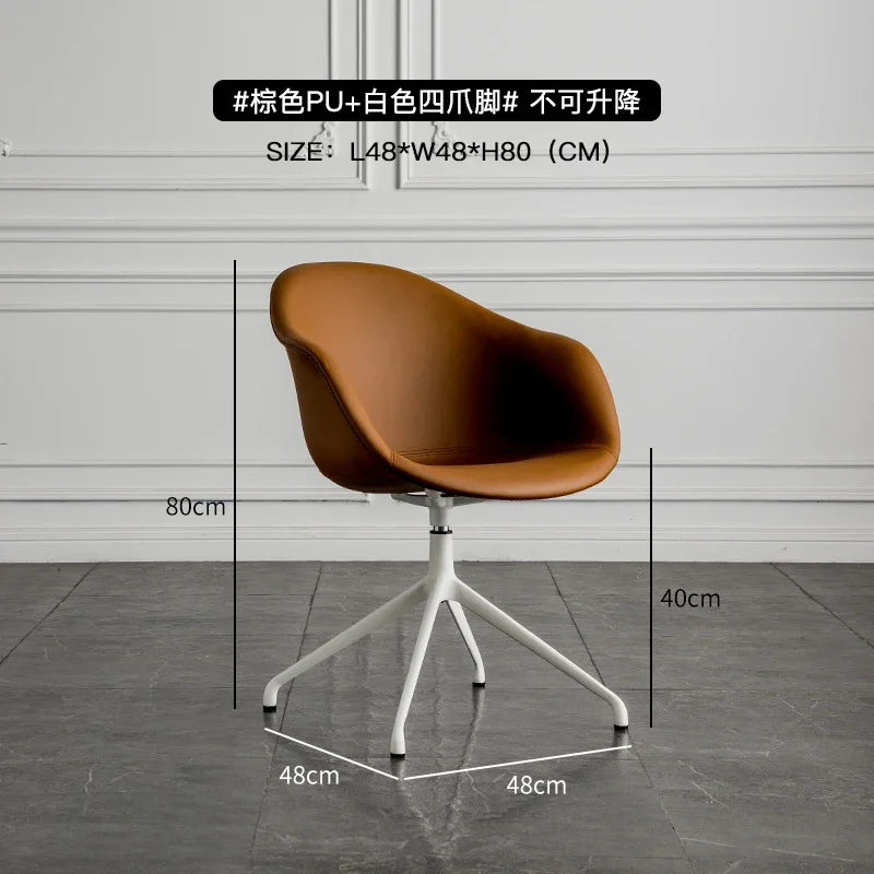 Nordic Computer Chair Creative Office Staff Lifting Swivel Chair Backrest Chair