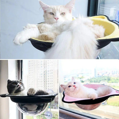 Creative Cat Hammock Warm Soft Sleeping Bed Space Capsule Suction Cup Hanging Cat Sunbathing Window Sill Bed Pet Supplies