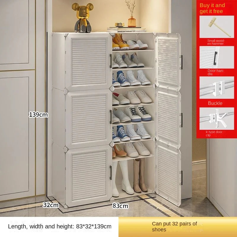 Shoe Rack Storage Cabinet Simple Household Small Entrance Modern Dormitory Home Furniture Living Room Shoes Organizer Cupboards