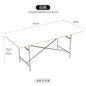 DPstudio vintage simple desk, stainless steel rectangular dining table, blogger, same conference table Bauhaus