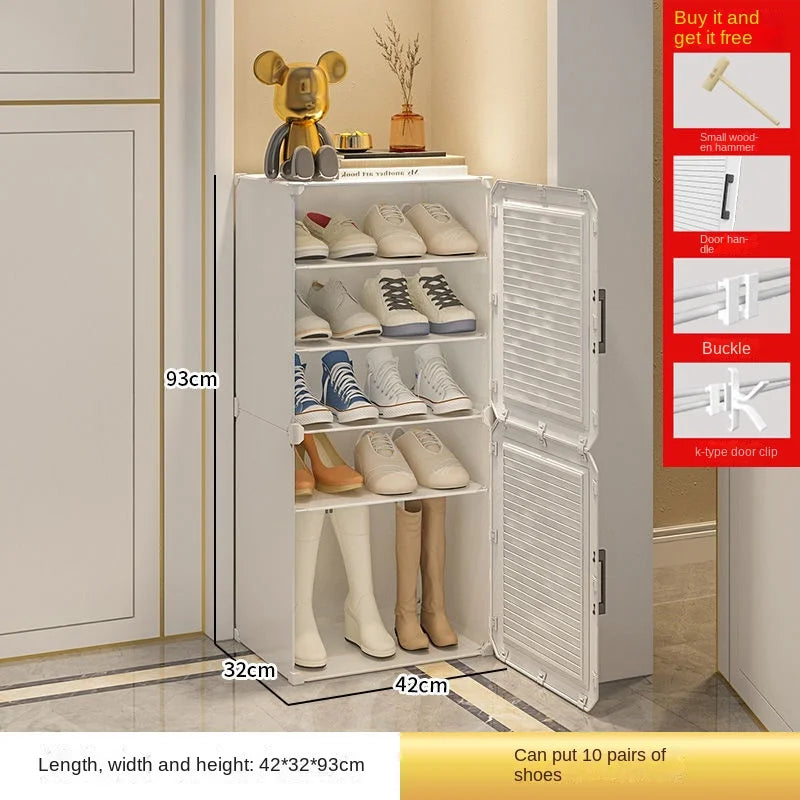 Shoe Rack Storage Cabinet Simple Household Small Entrance Modern Dormitory Home Furniture Living Room Shoes Organizer Cupboards