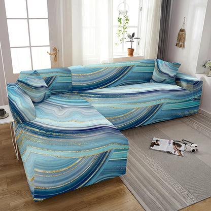 Cover For Living Room Adjustable Marble Sofas Chaise Covers Lounge Sectional Couch Corner Sofa Slipcover L Shape
