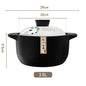 Chinese High Temperature Resistant Household Casserole Cooking Pot Cookware Set Ceramic Hot Pot Food Warmer 1-6L