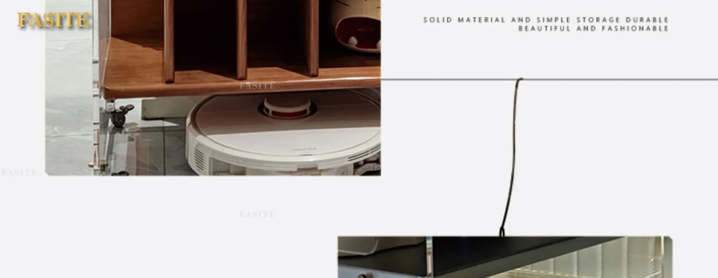 Medieval vinyl record cabinet, solid wood movable side cabinet, small unit, modern magazine cabinet, living room cart