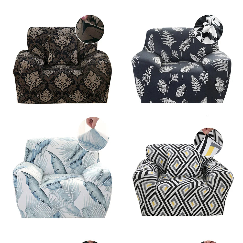 4 Types Armchair Cover Elastic Sofa Cover for Living Room Stretch Furniture Slipcover for Chairs 1 Seat Couch Cover Case