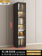 Glass door, light luxury bookcase, living room, floor to wall, dustproof bookcase, bookshelf