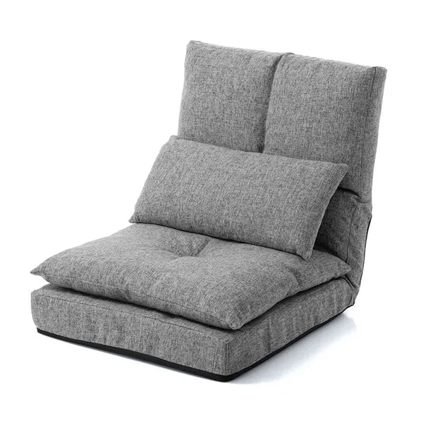 Floor Chair Japanese Style Adult Foldable Multifunctional Leisure Tatami Lazy Sofa Folding Chaise Lounge Soft and Comfortable