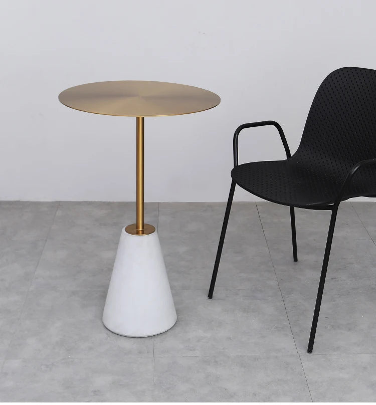 Milk Tea Shop Cement Side Table Simple Modern Concrete Side Table Designer Living Room Nordic Heytea Coffee Shop Round Table