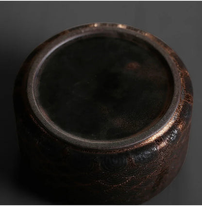 Nordic Ceramic Storage Jar with Lid Gilt Auspicious Clouds Relief Coffee Table Tea Canister Retro Seal Kitchen Cereal Dispenser