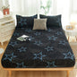 Solstice Home Textile Girl Kid Teen Bedding Fitted Sheet Flower Blue Cartoon Smiley Face 1Pcs Boy Bed Mattress Cover Double Bed