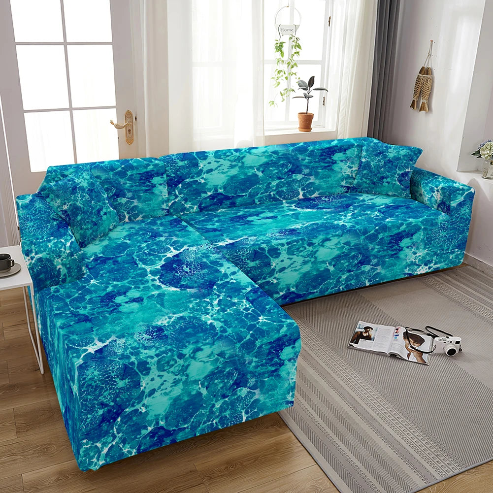 Cover For Living Room Adjustable Marble Sofas Chaise Covers Lounge Sectional Couch Corner Sofa Slipcover L Shape