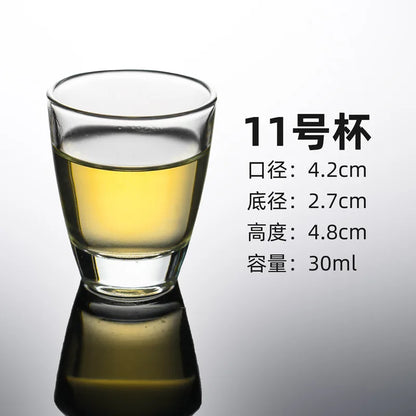 White Wine Glass Small Wine Glass Spirits Glass Bullet Cup B52 Shot Cup Swallow Cup One Mouthful Cup Goblet Glass DROPSHIPPING