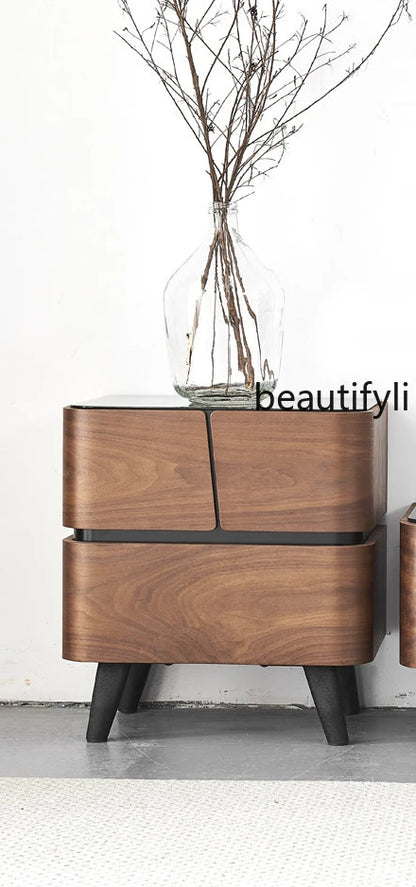 yj Nordic Style Chest of Drawers Modern Minimalist Tempered Glass Fashion Locker Storage Cabinet