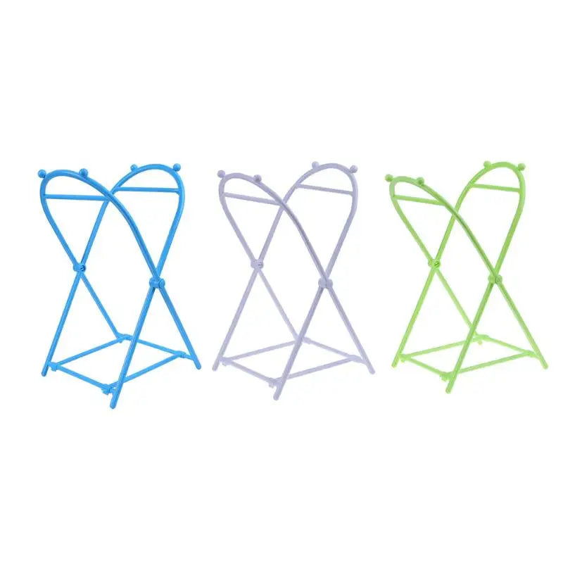 X-type Folding Trash Can Plastic Trash Bag Holder Garbage Bag Rack Home Kitchen Storage Rack