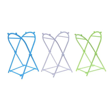 X-type Folding Trash Can Plastic Trash Bag Holder Garbage Bag Rack Home Kitchen Storage Rack