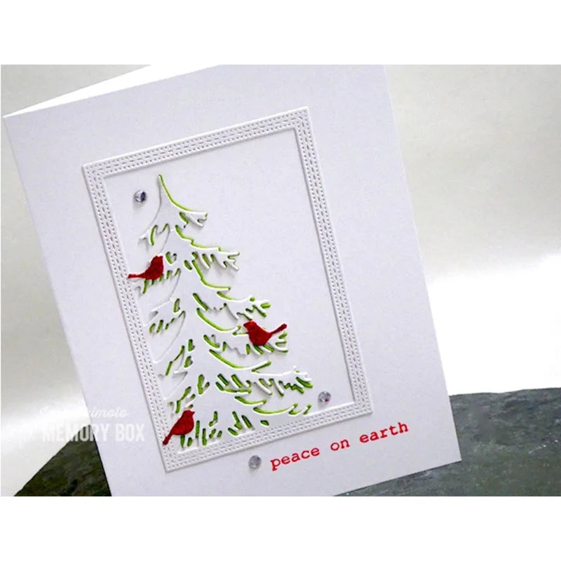 New Hot Selling Christmas Rectangle Frame Series Metal Cutting Die Scrap Book Stamps/photo Albums Decorative Embossed Diy Handma