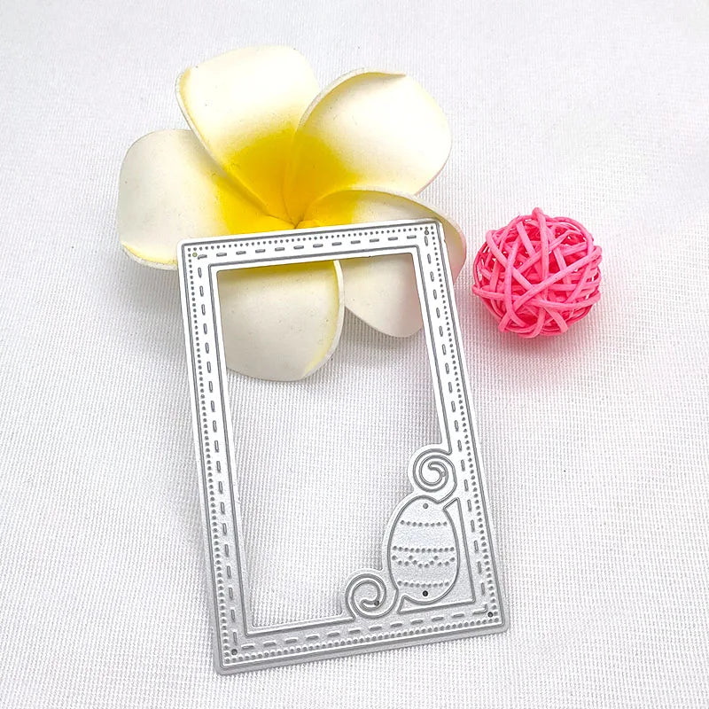 New Hot Selling Christmas Rectangle Frame Series Metal Cutting Die Scrap Book Stamps/photo Albums Decorative Embossed Diy Handma