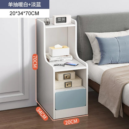 Bedside table, simple modern small ultra narrow storage cabinet, simple bedside storage rack