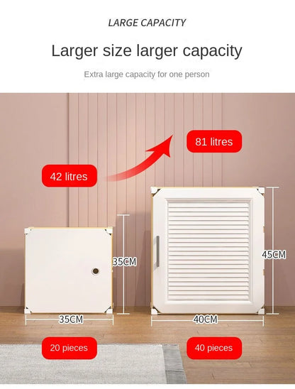 Simplicity Household Bedroom Dustproof Clothes Cabinets For Plastic Assemble Storage Rack Foldable Multilayer Wardrobe Furniture