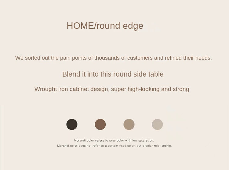Home online celebrity simple sofa, small round table, living room glass, small coffee table, small bedside table.