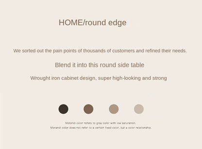 Home online celebrity simple sofa, small round table, living room glass, small coffee table, small bedside table.