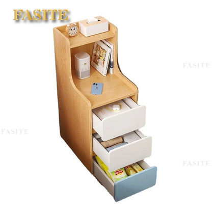 Bedside table, simple modern small ultra narrow storage cabinet, simple bedside storage rack