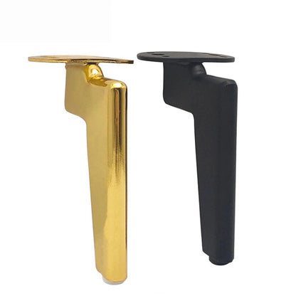 12-18cm 4pcs Furniture Legs Metal Black Gold Coffee Table Foot Sofa Desk Bed Dressers TV Bathroom Furniture Replacement Foot