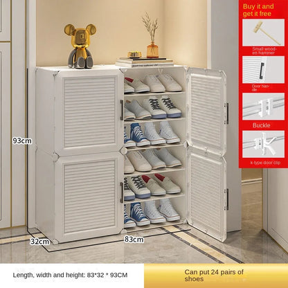 Shoe Rack Storage Cabinet Simple Household Small Entrance Modern Dormitory Home Furniture Living Room Shoes Organizer Cupboards