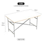 DPstudio vintage simple desk, stainless steel rectangular dining table, blogger, same conference table Bauhaus
