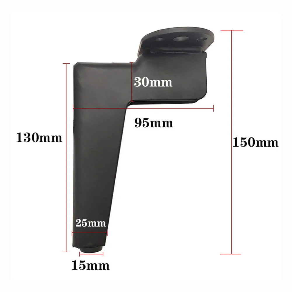 12-18cm 4pcs Furniture Legs Metal Black Gold Coffee Table Foot Sofa Desk Bed Dressers TV Bathroom Furniture Replacement Foot