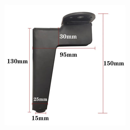 12-18cm 4pcs Furniture Legs Metal Black Gold Coffee Table Foot Sofa Desk Bed Dressers TV Bathroom Furniture Replacement Foot