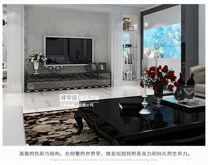 Creative fashion mirror TV cabinet Glass TV cabinet simple neo-classical post-modern mirror furniture