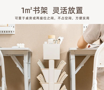Classroom Desk Storage Shelf Sub-study Movable Large-capacity Bookshelf Children's Room Book Storage Artifact