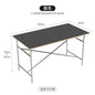 DPstudio vintage simple desk, stainless steel rectangular dining table, blogger, same conference table Bauhaus