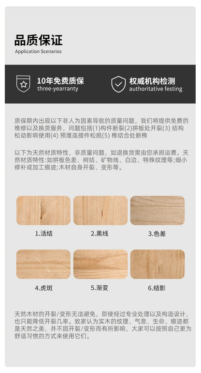 Qf Modern Minimalist Solid Wood Dresser Desk Integrated Mirror Foldable Makeup Table