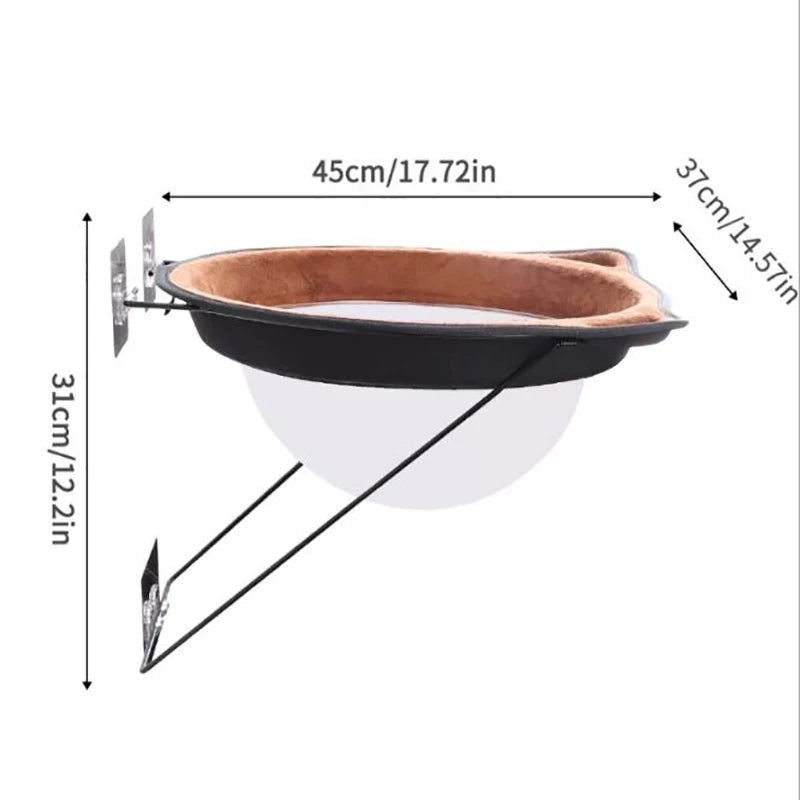 Creative Cat Hammock Warm Soft Sleeping Bed Space Capsule Suction Cup Hanging Cat Sunbathing Window Sill Bed Pet Supplies
