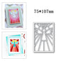 New Hot Selling Christmas Rectangle Frame Series Metal Cutting Die Scrap Book Stamps/photo Albums Decorative Embossed Diy Handma