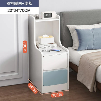 Bedside table, simple modern small ultra narrow storage cabinet, simple bedside storage rack