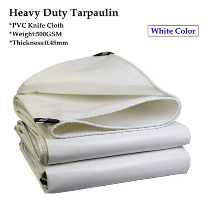 10 Colors 500GSM Heavy Duty PVC Tarpaulin Waterproof Knife Cloth Camping Tent Groundsheet Gazebos Canopy Awnings Shading Sails