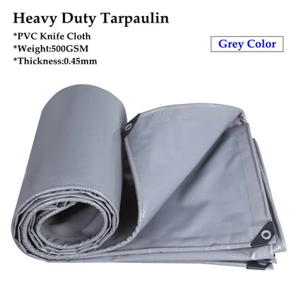 10 Colors 500GSM Heavy Duty PVC Tarpaulin Waterproof Knife Cloth Camping Tent Groundsheet Gazebos Canopy Awnings Shading Sails