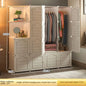 Household Bedroom Dustproof Clothes Cabinets Plastic Collapsible Durable Storage Rack Of Foldable Simplicity Wardrobe Furniture