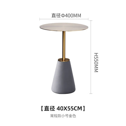 Milk Tea Shop Cement Side Table Simple Modern Concrete Side Table Designer Living Room Nordic Heytea Coffee Shop Round Table