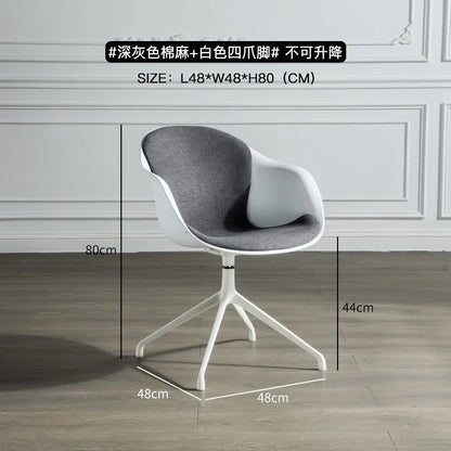 Nordic Computer Chair Creative Office Staff Lifting Swivel Chair Backrest Chair