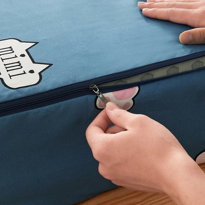 Zipper Detachable Mattress Protector, Kawaii Printed Six-sided Fully Enclosed Dust Cover, Double Single Tatami Bed Cover 160x200