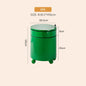 Nordic Furniture, Creative Nightstands, Bedroom Cabinets, Bedside Tables, multifunctional Locker Cart,Round Revolving Side Table