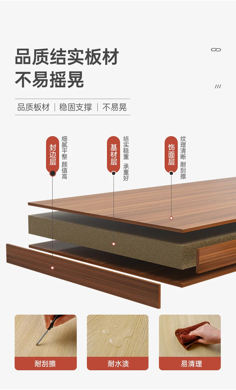 Rental table home bookshelf desk integrated desktop computer desk student study desk corner writing desk combination