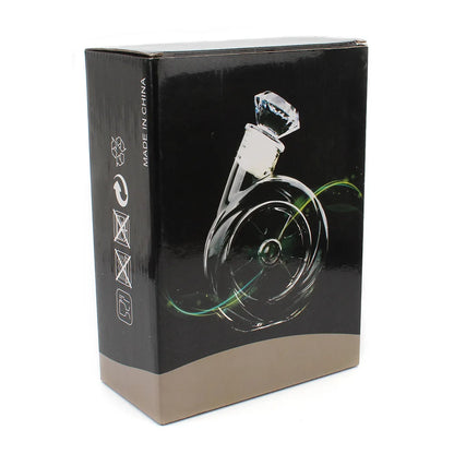 New Creative Blower Wine Bottle with Diamond Wine Stopper Glass Decanter Creative Home Bar Wine Set