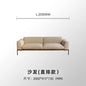 Fabric sofa living room modern simple Nordic chaise longue solid wood corner sofa combination
