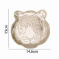 Nordic Metal Storage Tray Light Luxury Tiger Head Shape Jewelry Organizer Dresser Simplicity Aromatherapy Trays Home Decoration